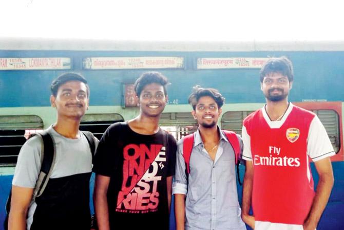 Aby Markose, Sunder Singh, Abhishek Salvankar and Gokul Gopi of Goregaon