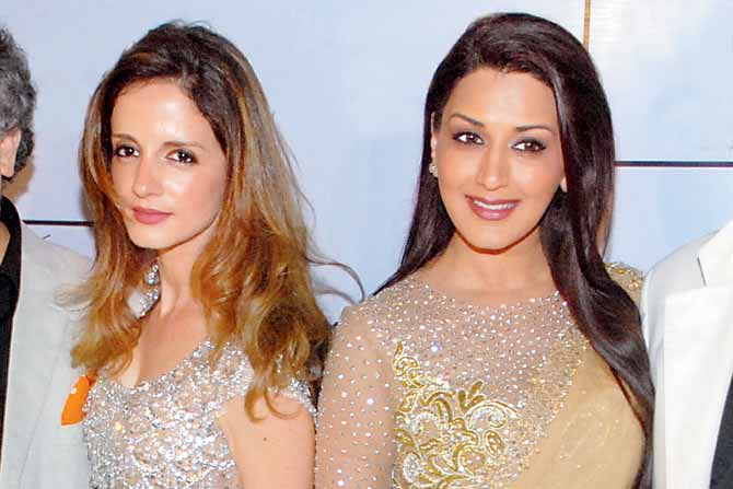 Sussanne Khan and Sonali Bendre Behl. Pic/Shadab Khan