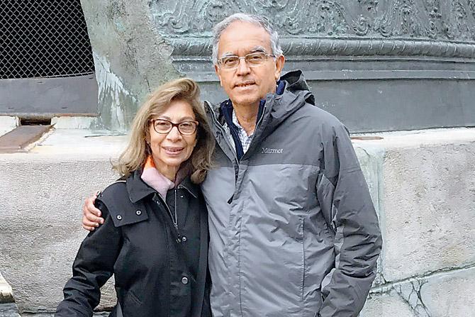 Smitha V Crishna and Vijay Crishna in Moscow