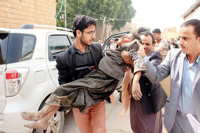 Coalition air strikes have caused most civilian casualties. Pics/AFP