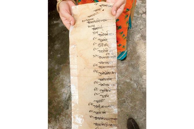 The 40-foot scroll as long as seven adults put together. Pics/Hanif Patel