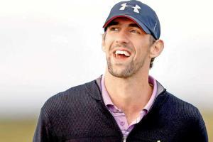 American swimmer Michael Phelps joins golfers to raise money for charity