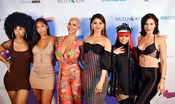 Urvashi Rautela and Amber Rose at the event