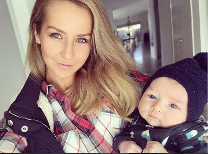 Shaun Marsh's top score in Test cricket is 182. Marsh has hit  6 centuries and 10 fifties. Shaun Marsh posted this picture on his wife Rebecca's birthday and posted, 'Happy bday to my amazing wife and mumma today, hope you're having a great day with our little man, can't wait to see u guys in a few days :) lots of love 2 u both xxx @_rebecca_marsh'