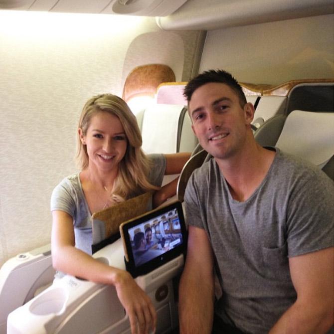 Shaun Marsh has played 71 matches in IPL scoring 2477 runs averaging at 39.95 Shaun Marsh posted this picture while travelling to India with his wife