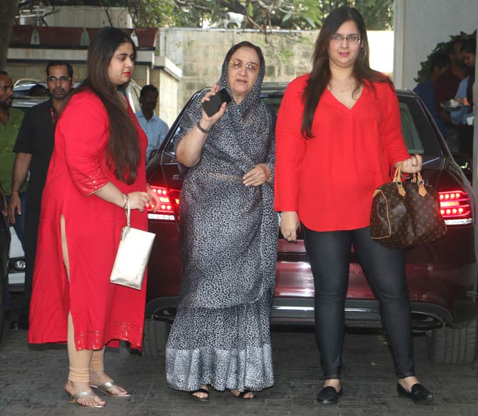 Shammi Kapoor's wife Neila Devi also attended the annual Kapoor's Christmas brunch at Kunal Kapoor's residence in Bandra.