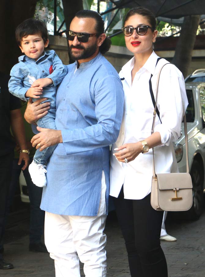 Kareena Kapoor Khan kept it casual in a white shirt and black pants for the annual Kapoor's Christmas brunch.