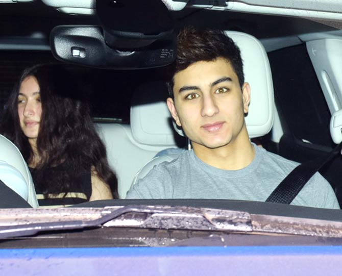 Sara Ali Khan's brother also attended the special screening of Simmba, held at Yash Raj Studios. 