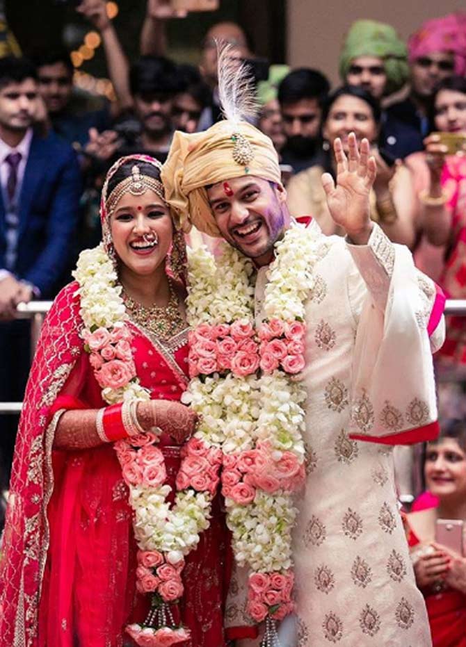 Mayank Agarwal got married to his long-time girlfriend Ashita Sood in June 2018 after being engaged in January 2018. In pic: Mayank Agarwal posted this picture from his wedding day, he captioned it, ,I found the one , I need Looking forward to each new day with her @aashitasood09 #ashkaromayank. Pc : @ankit5ingh'