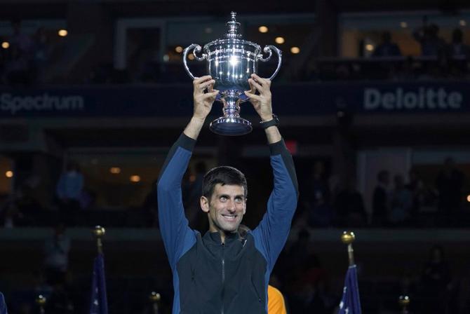 Novak Djokovic Wins US Open Title, Equals Pete Sampras' Record:  With the win, the 31-year-old won his second straight Grand Slam title and added 14th overall in his kitty. Swiss maestro Roger Federer has 20 titles while Spaniard Rafael Nadal has 17. The third championship title at the Flushing Meadows also saw Djokovic join legend Pete Sampras at the third position on the career list for Grand Slam titles.  