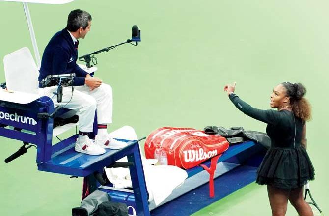 Serena Williams loses her cool on the chair umpire in the US Open final: How did it start?Serena Williams was unhappy to be given a code violation for coaching early in the second set. Players are not allowed to receive coaching from anyone in the stands and umpire Carlos Ramos saw Williams's coach Patrick Mouratoglou making a gesture. Coach admits to tipsYes, Mouratoglou admitted to ESPN that he was coaching, but claimed all coaches do it, something that is widely accepted but inconsistently penalised. Williams told Ramos she would rather lose than cheat. The American is one of the few players never to call their coaches on court, which is allowed on the WTA Tour, and said they had never discussed hand signals. What happened next?Williams smashed her racket after dropping serve in the fifth game. A second violation, even though not for the same offence, results in a point penalty. There was no dispute about this warning, a broken racket is an instant violation. Why was she penalised a game?Having not initially realised she would be penalised a point, Williams continued to protest to Ramos at the next change of ends. When she called Ramos a liar and a thief for taking a point off her, the Portuguese official decided to issue another violation, which resulted in a game penalty. Was he right on this one?Technically, yes. The Grand Slam rule book states: 'Verbal abuse is defined as a statement about an official, opponent, sponsor, spectator or other person that implies dishonesty or is derogatory, insulting or otherwise abusive.' How did Williams take it?Not well. Williams became tearful as she argued that male players say worse things to umpires and are not given code violations and later accused Ramos of sexism. Does she have a point?Perhaps. The issue once again is one of consistency. On the scale of verbal abuse, this was fairly minor, but it was still a breach. Umpires can give so-called soft warnings, and Ramos applied the letter of the law where maybe a different approach could have been taken. Whether it was sexist or not is much harder to determine.