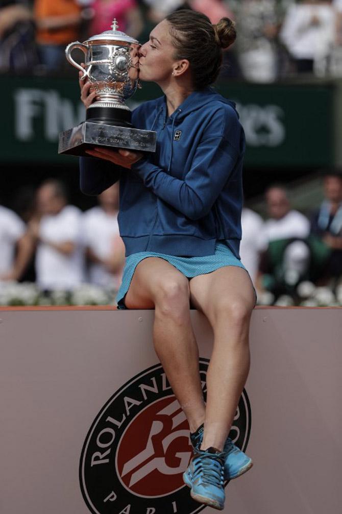 Super Simona Nails It in French Open Final: Simona Halep fought back from a set and a break down to finally claim her first Grand Slam title by beating Sloane Stephens 3-6, 6-4, 6-1 in a gruelling French Open final. The World No. 1 had lost all three of her previous major finals, including two at Roland Garros, but staged a thrilling comeback to win after two hours and three minutes. 'In the last game I felt like I could not breathe anymore', said Halep. It was the perfect way for the Romanian to banish the demons of her painful final defeat by Jelena Ostapenko 12 months ago, when she blew a lead of a set and 3-0. US Open champion Stephens had looked set to lift a second Grand Slam trophy when leading 6-3, 2-0, but the American 10th seed wilted in hot conditions and Halep pounced.