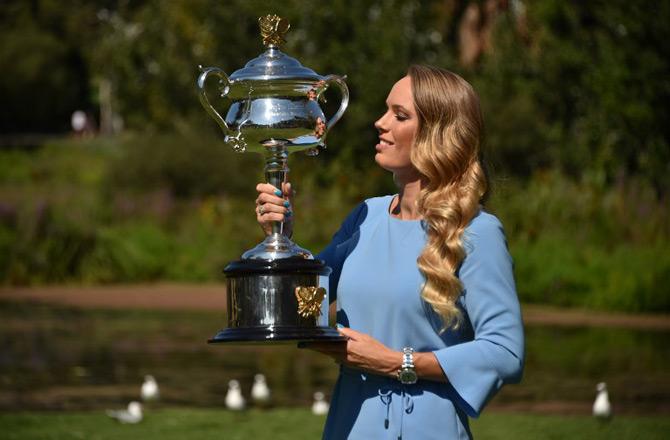 Caroline Wozniacki Lifts Her First Grand Slam Title at the Australian Open: Wozniacki finally lifted her first Grand Slam title at the 43rd attempt as she beat Simona Halep 7-6 (7-2), 3-6, 6-4 to win the Australian Open. The Dane, burst into tears as she secured the title against the battling Romanian top seed on her first match point of a gruelling, epic encounter.