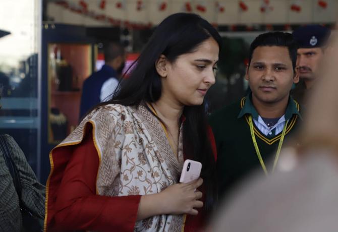 SS Karthikeya will be tying the knot with south Indian singer and his longtime girlfriend Pooja Prasad. The duo got engaged in November, and are ready to enter the wedlock on December 30 in a grand wedding ceremony at a five-star property near Jaipur. In picture: Anushka Shetty, the Baahubali fame at the Jaipur airport 