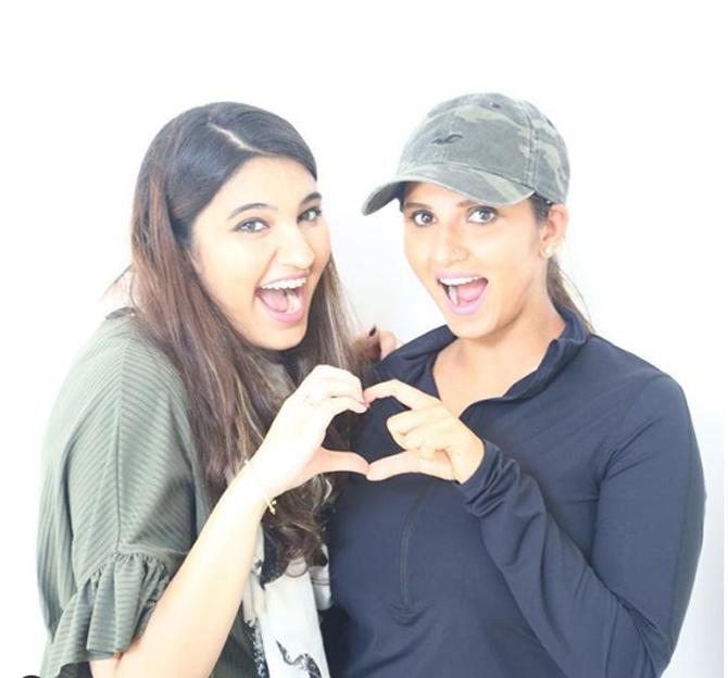 Anam Mirza posted this picture with Sania Mirza, captioned, '#BFF'