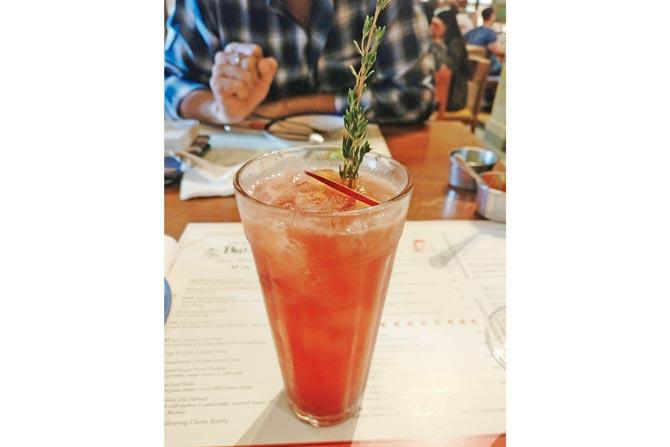 Plum cup G&T