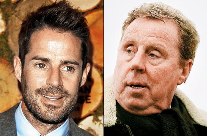 Former footballer Jamie and his father Harry Redknapp