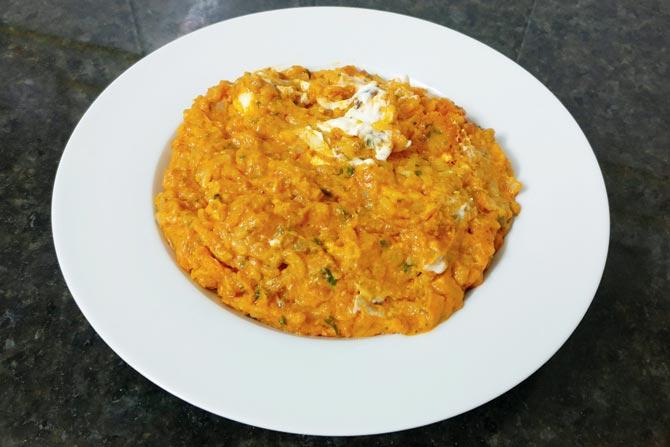 Paneer makhani risotto
