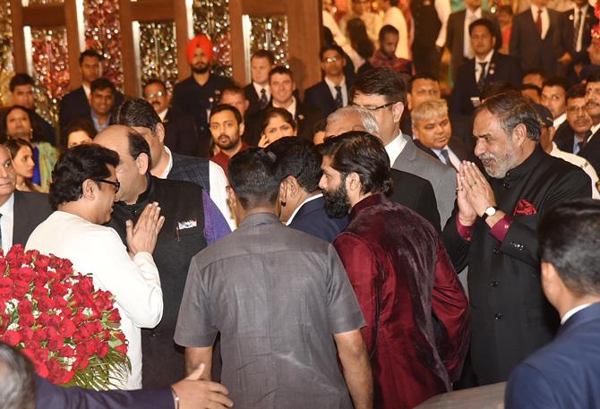 Raj Thackeray at Ambani Wedding