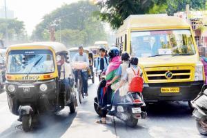 Illegal parking is bane outside Rustomjee school in Borivli
