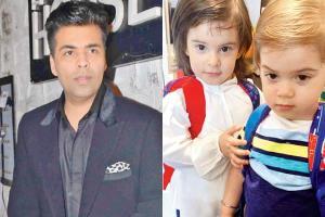 Daddy duty! Karan Johar picks up kids Yash and Roohi from school