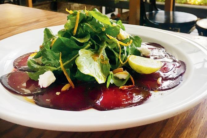Beetroot carpaccio