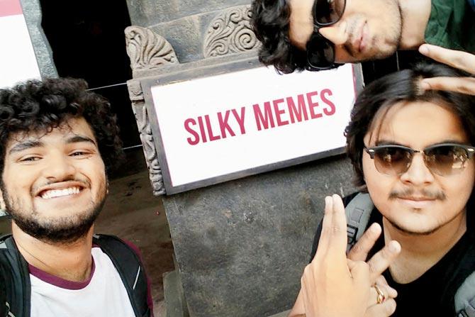 (From left) Tej Pikle, Yash Pandit and Aamir Qazi