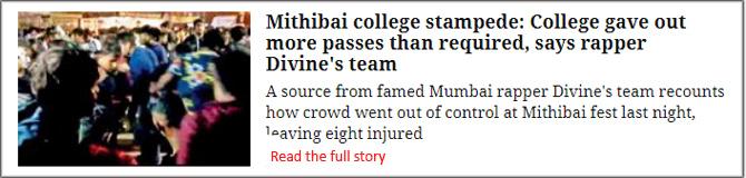 Mithibai College Stampede: College Gave Out More Passes Than Required, Says Rapper Divine