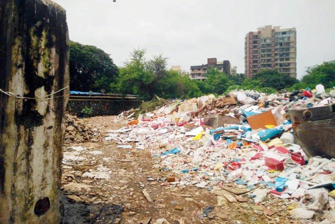 The plot where the park is being built used to be a dumping ground