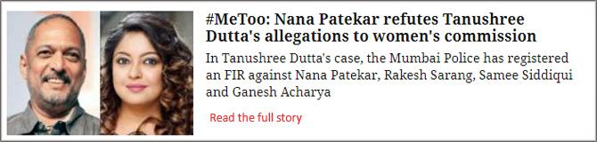 #MeToo: Nana Patekar Refutes Tanushree Dutta