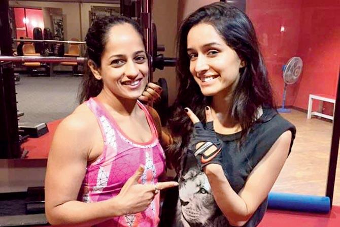 Maahek Nair and Shraddha Kapoor after a session