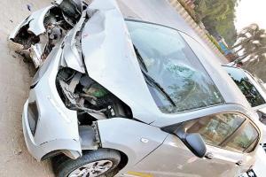 OLA driver flees after crashing car, injuring passengers at BKC