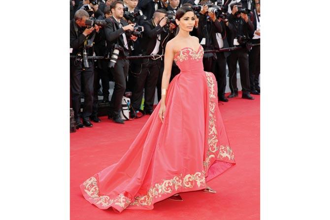 Freida Pinto at the Annual Cannes Film Festival.Pics/getty images