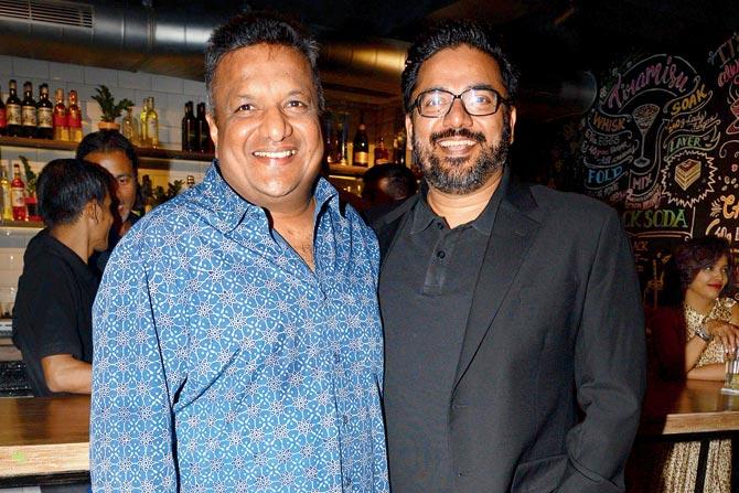 Filmmaker Sanjay Gupta (left) with chef Sanjay Kotian