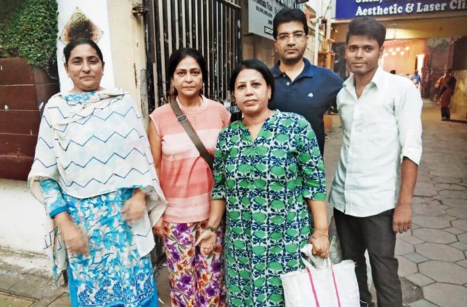 Animal lovers in the area with activist Shahnaz Butt