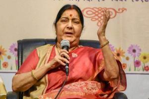 Sushma Swaraj addresses India diaspora in UAE