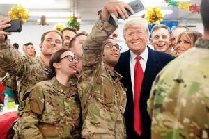 Can't be world's policeman: Donald Trump tells US troops in Iraq