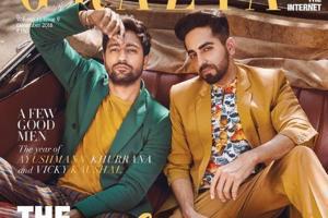 Vicky Kaushal poses with his 'Dream Girl' on magazine cover