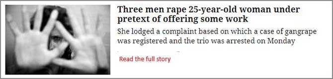 Three Men Rape 25-Year-Old Woman Under Pretext Of Offering Some Work