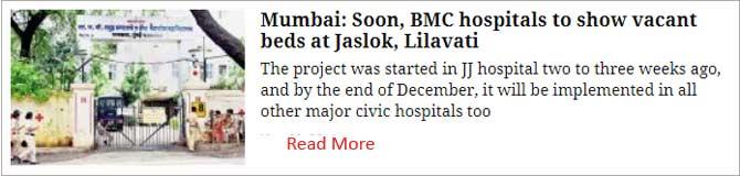 Mumbai: Soon, BMC hospitals to show vacant beds at Jaslok, Lilavati