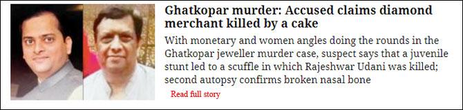 Ghatkopar Murder: Accused Claims Diamond Merchant Killed By A Cake