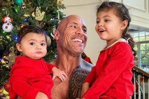 Dwayne Johnson's picture with his daughters is too cute to handle!