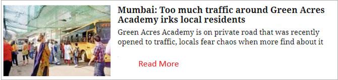 Mumbai: Too much traffic around Green Acres Academy irks local residents
