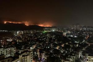 Mumbai: Massive fire breaks out near Aarey Colony, fire tenders on spot