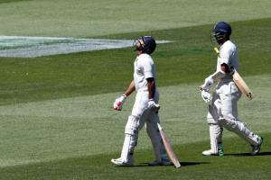 Boxing Day Test: Mayank Agarwal dismissed, India 123/2 at tea on Day 1