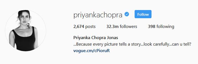 Priyanka Chopra adds Jonas to surname on social media