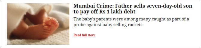 Mumbai Crime: Father Sells Seven-Day-Old Son To Pay Off Rs 1 Lakh Debt