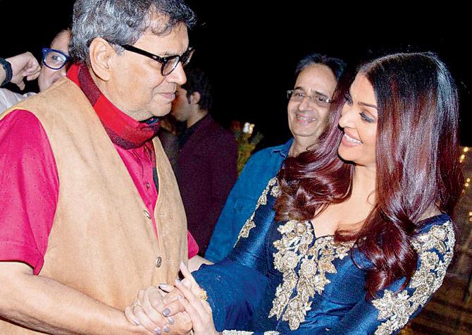 Subhash Ghai and Aishwarya Rai Bachchan