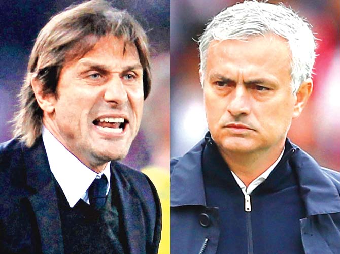 Antonio Conte and Jose Mourinho