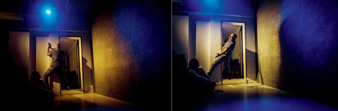 Astad Deboo explores the space at Studio Tamaasha in his show. Pics/Ritam Banerjee